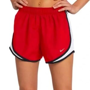 Nike NWOT Dri-Fit 3” Tempo Running Shorts - Red / White